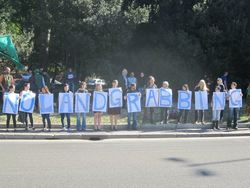 Protest against land grabbing outside the FAO World Summit on Food Security, Rome, Italy, October 2011.