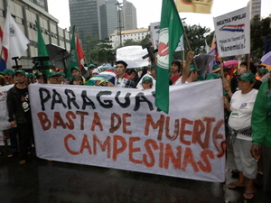 Marcha de protesto em Buenos Aires pelo assassinato de Cristian Ferreyra, novembro de 2011 (Foto: GRAIN)